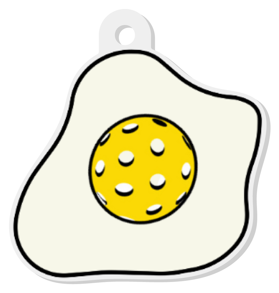 Poached Egg Keychain